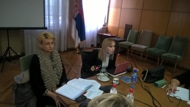 Okrugli sto povodom rasprave o prvom nacrtu Zakona o organizacijama osoba sa invaliditetom, Palata Srbije, 24. novembar 2015. godine