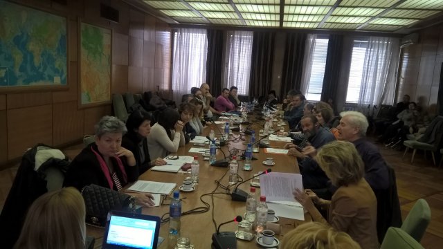 Okrugli sto povodom rasprave o prvom nacrtu Zakona o organizacijama osoba sa invaliditetom, Palata Srbije, 24. novembar 2015. godine