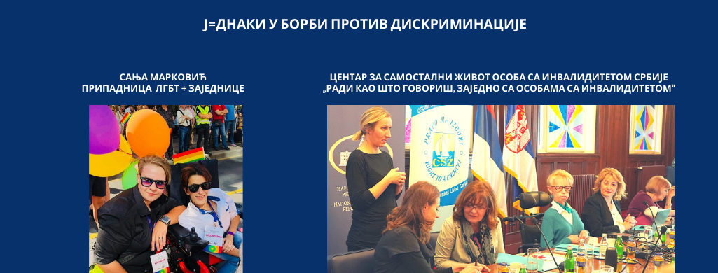 ЈЕДНАКИ У борби против дискриминације 2020